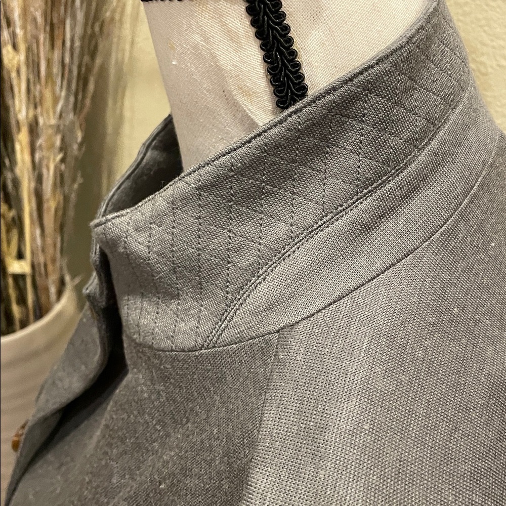 Sundance Park Single Breasted Knit Blazer Heather Gray Size Medium - Picture 9 of 13